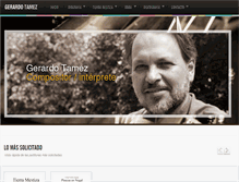 Tablet Screenshot of gerardotamez.com